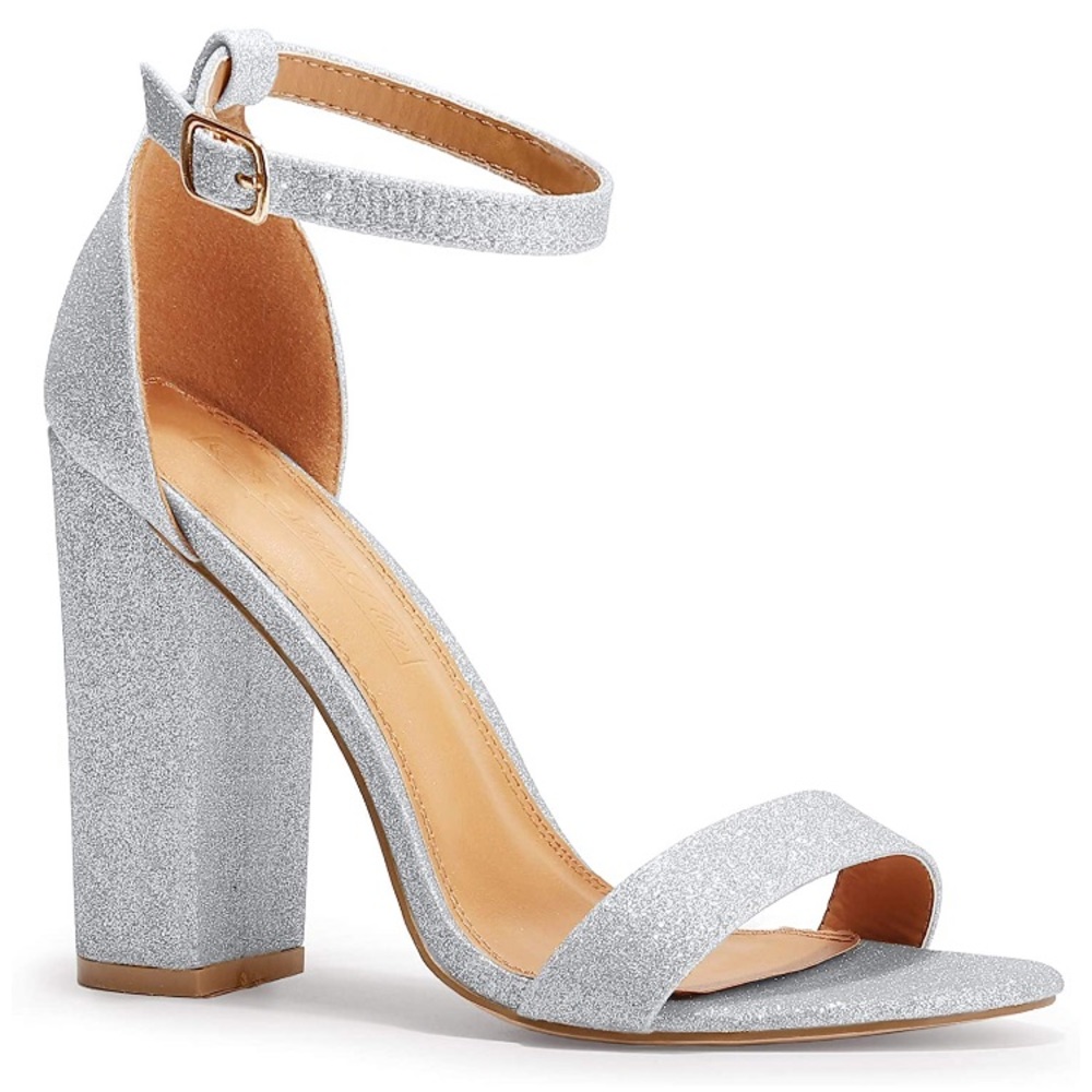 Women's Ankle Strap Chunky High Heel Sandals